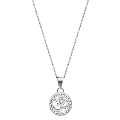Om Silver Pendant