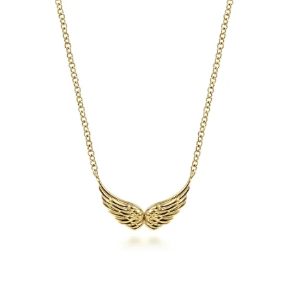 Angel Wings Gold Pendant