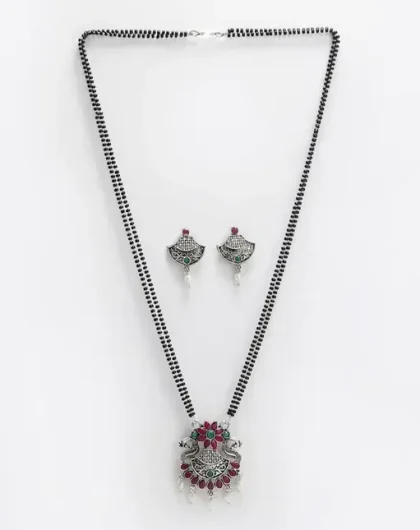 Oxidised Silver Daily Wear Mangal Sutra